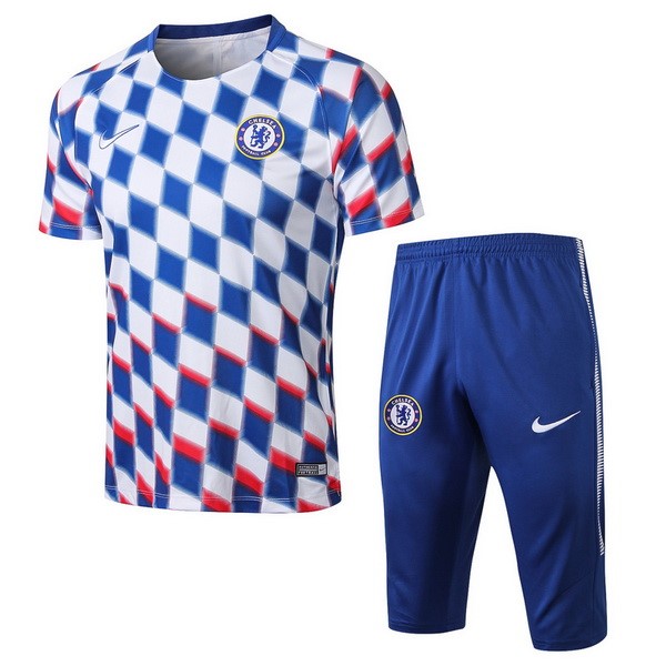 Camiseta Entrenamiento Chelsea Conjunto Completo 2018/19 Azul Blanco